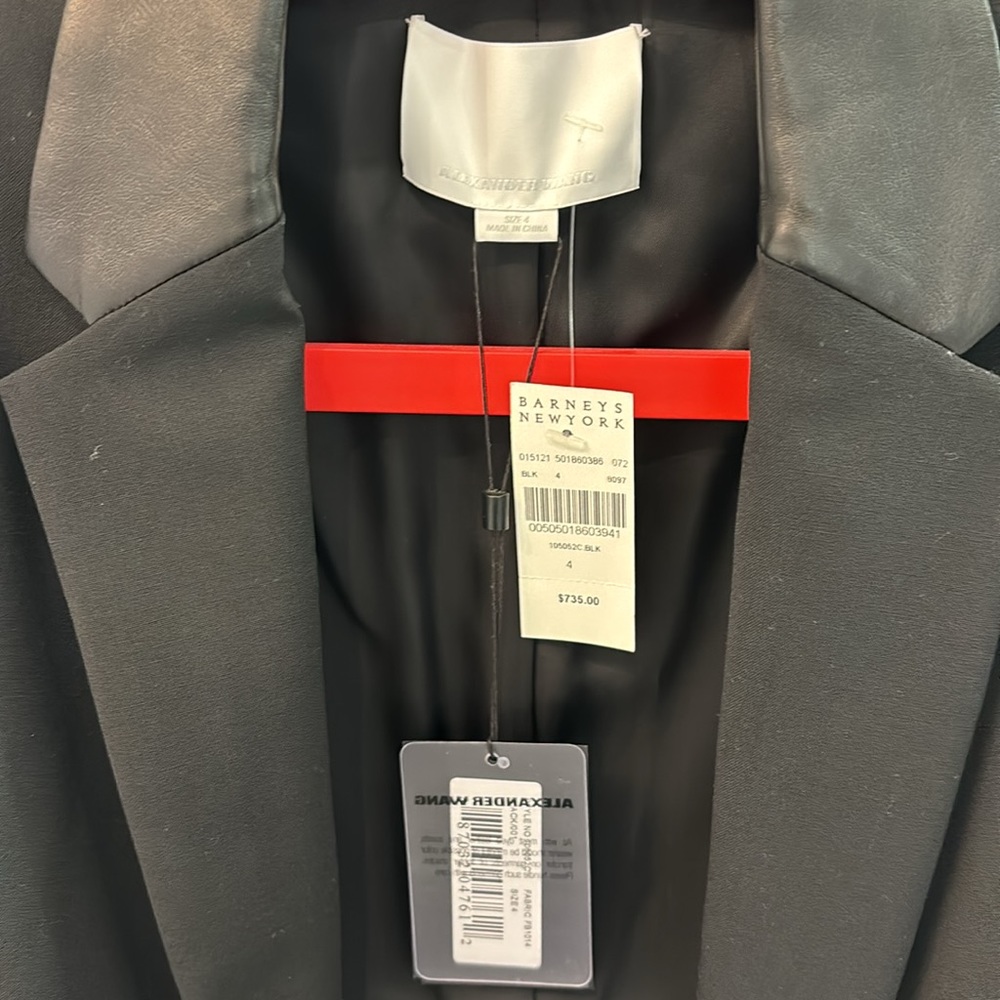 Alexander Wang leather panel blazer - Picture 5 of 7